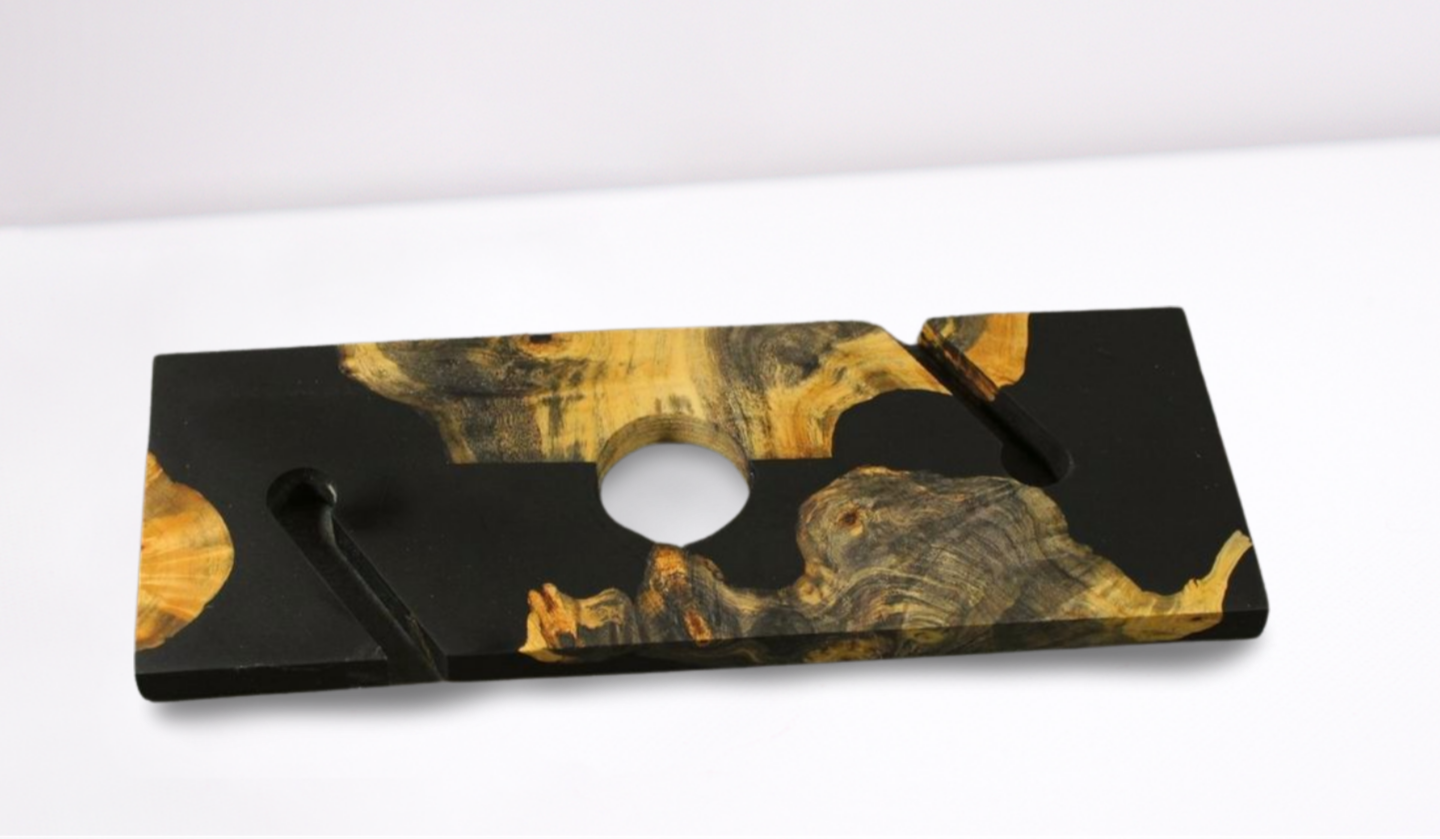 Buckeye Burl Wine Caddies